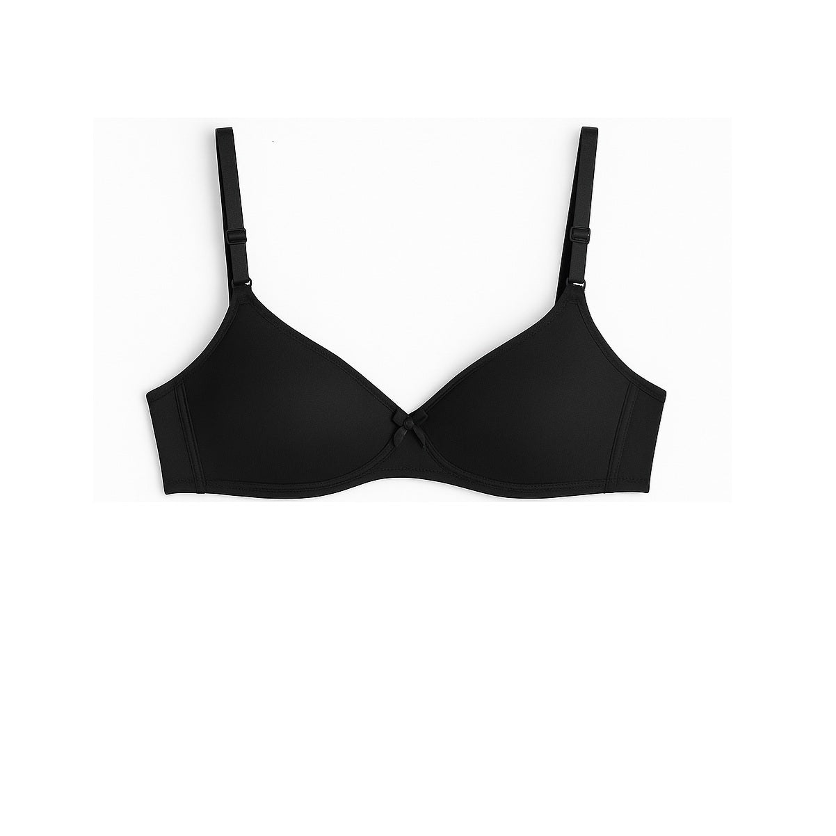144 Pack - Wireless Unpadded Bras - Black - Assorted Sizes