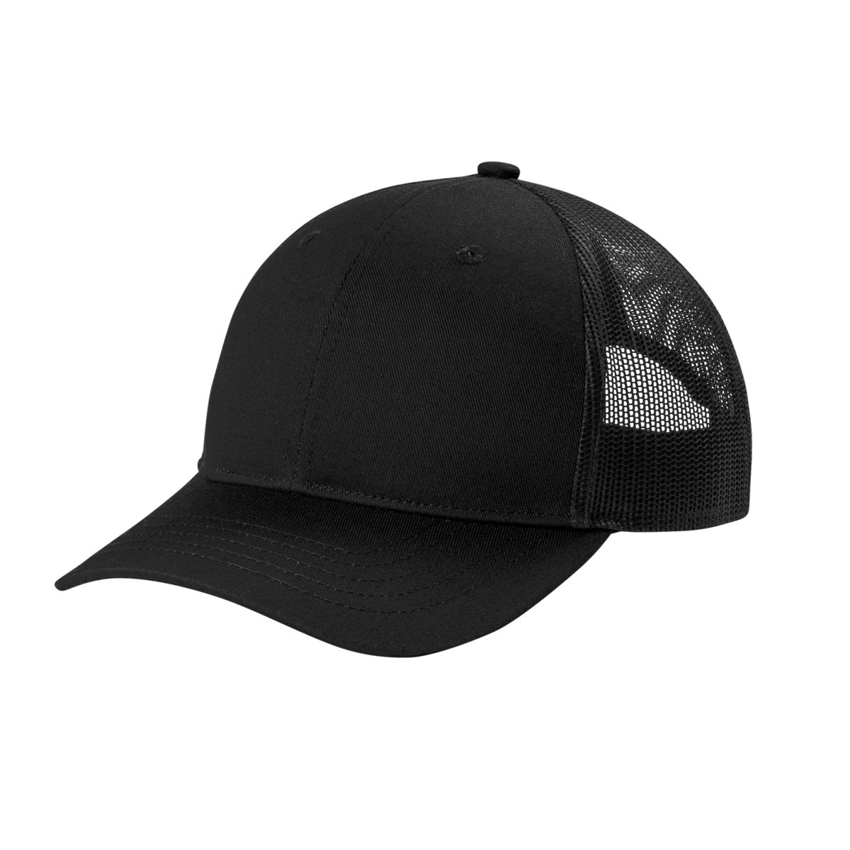 24 Pack Youth Youth Snapback Trucker Cap - Black