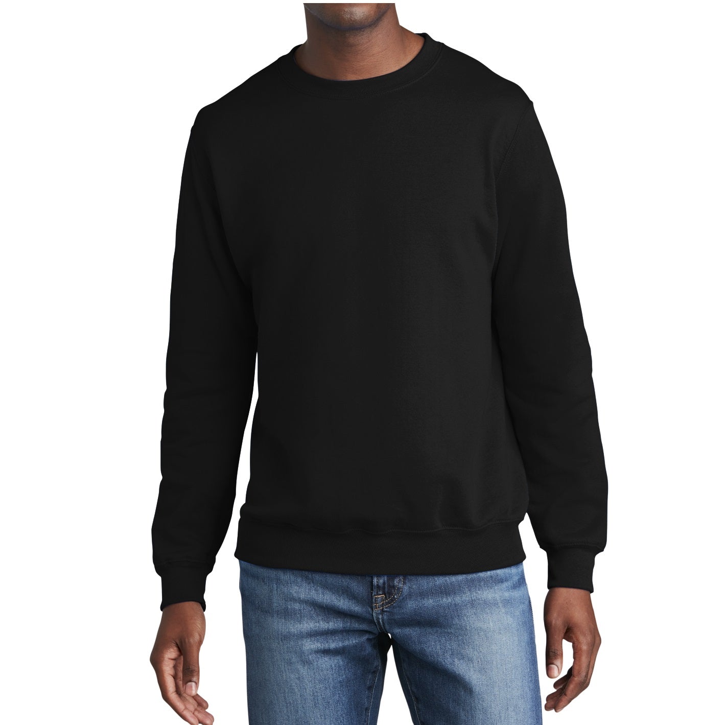 24 Pack Men's Crewneck Sweatshirt - White