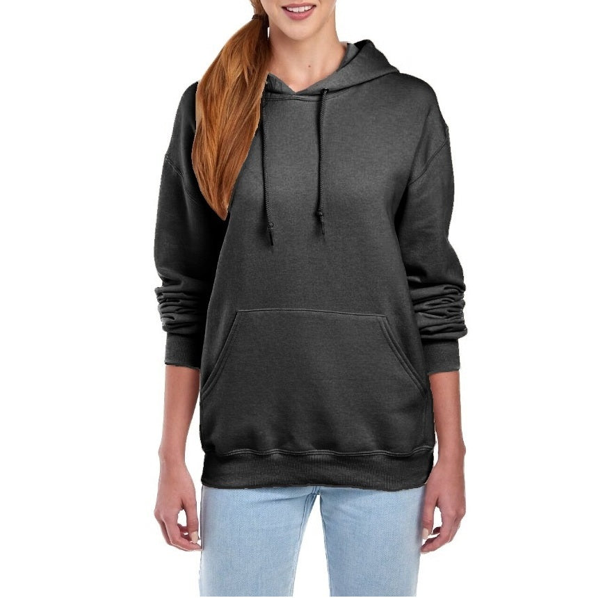 24 Pack Women's Pullover Hoodie - Charcoal