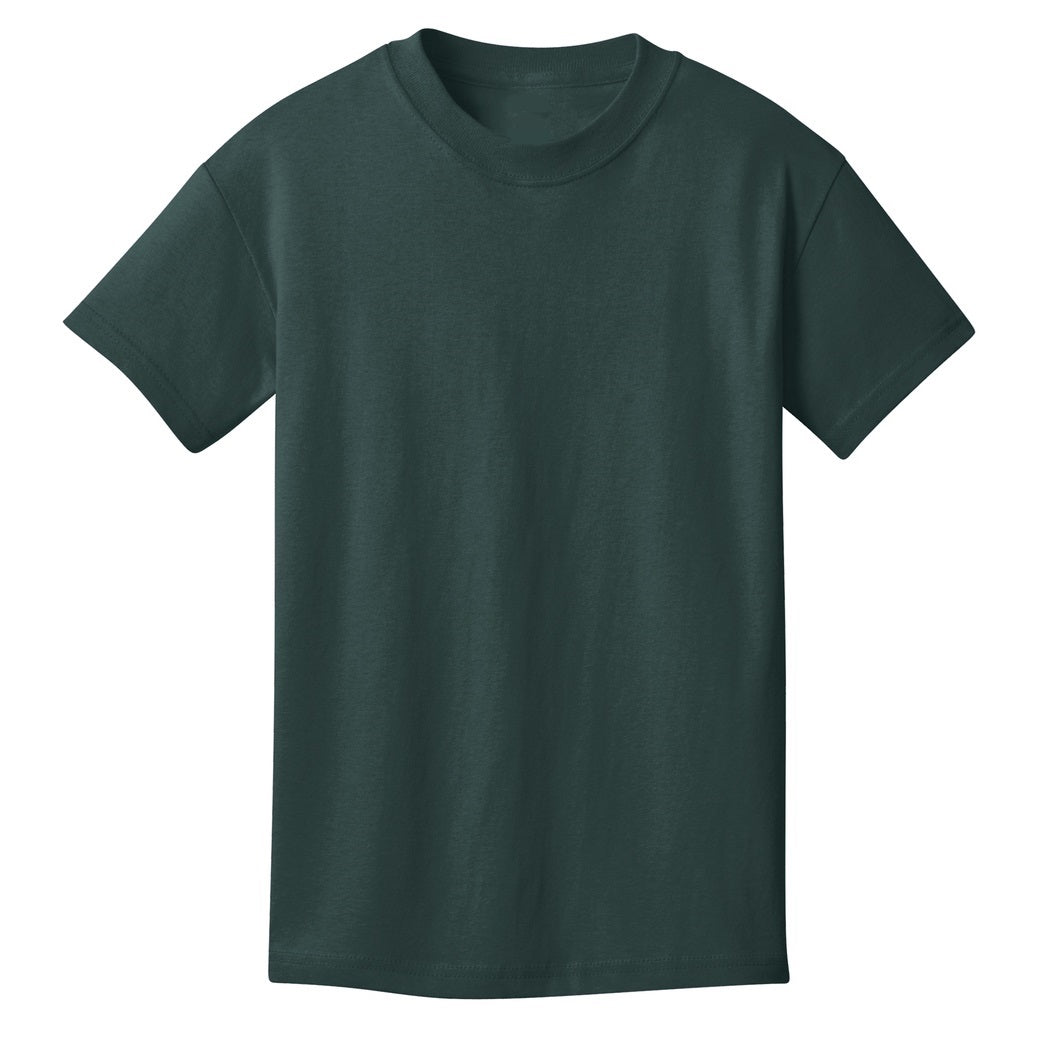 48 Pack Youth Cotton T-Shirt - Dark Green