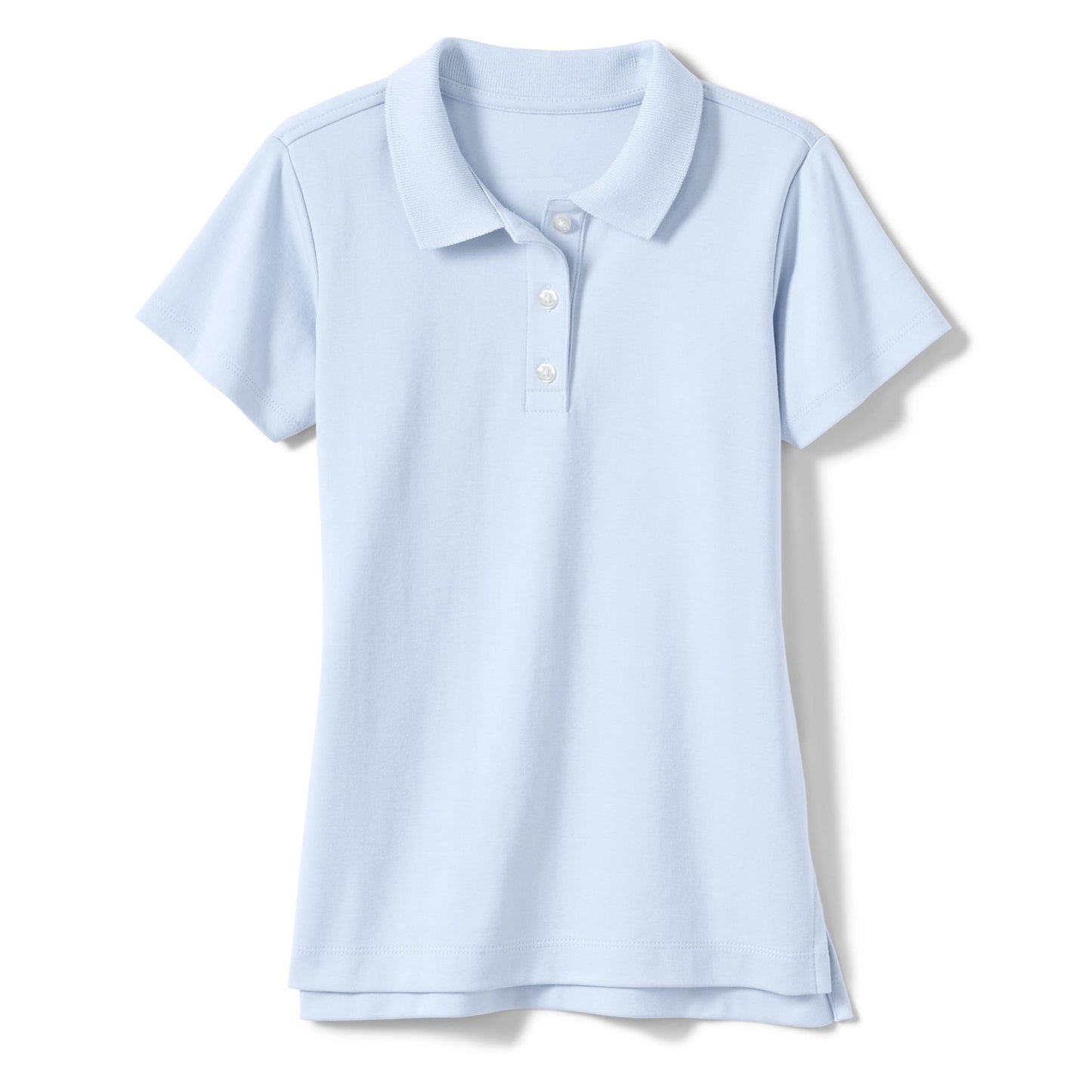 36 Pack Girls Short Sleeve Jersey Knit Polo Shirt - Navy