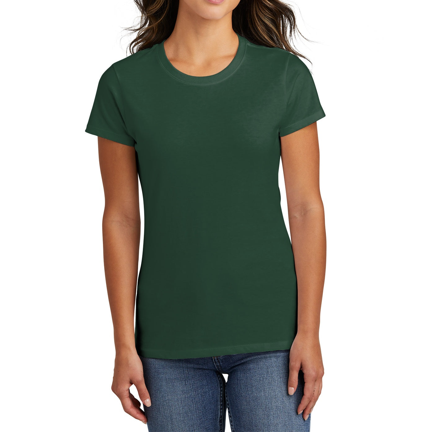 48 Pack Women's Cotton T-Shirt - Hunter Green