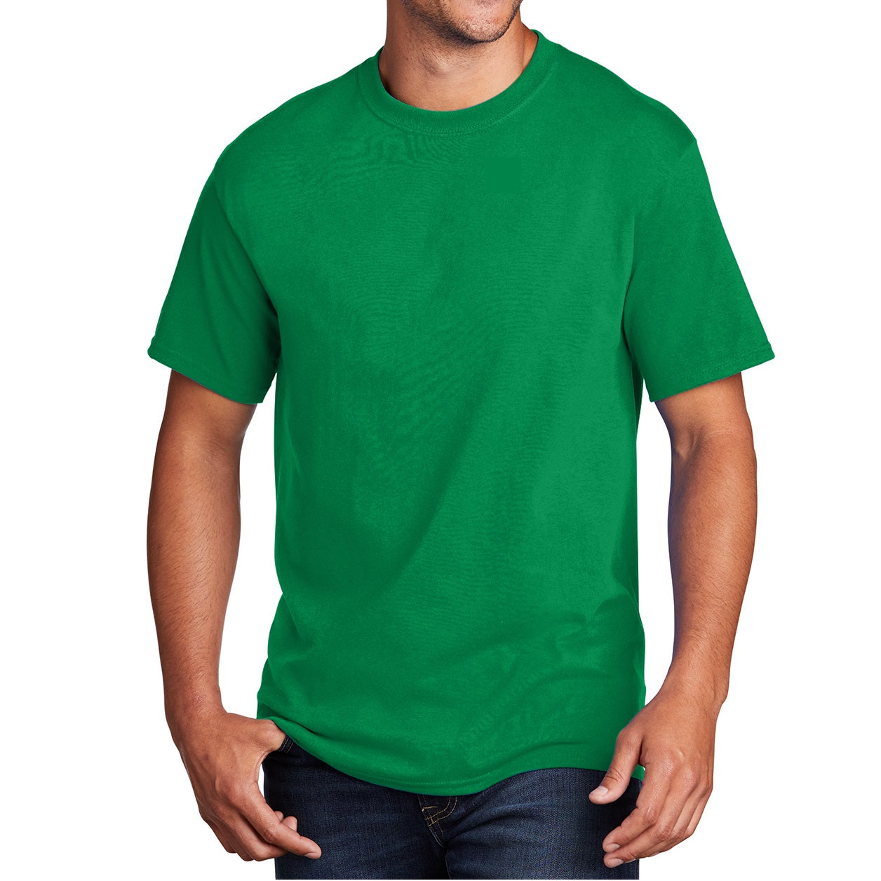 48 Pack Men's Cotton T-Shirt - Kelly Green