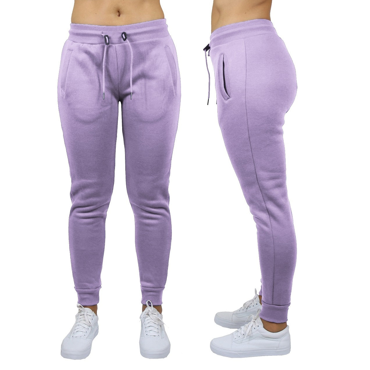 24 Pack Women's Fleece Jogger Sweatpants - Lavender
