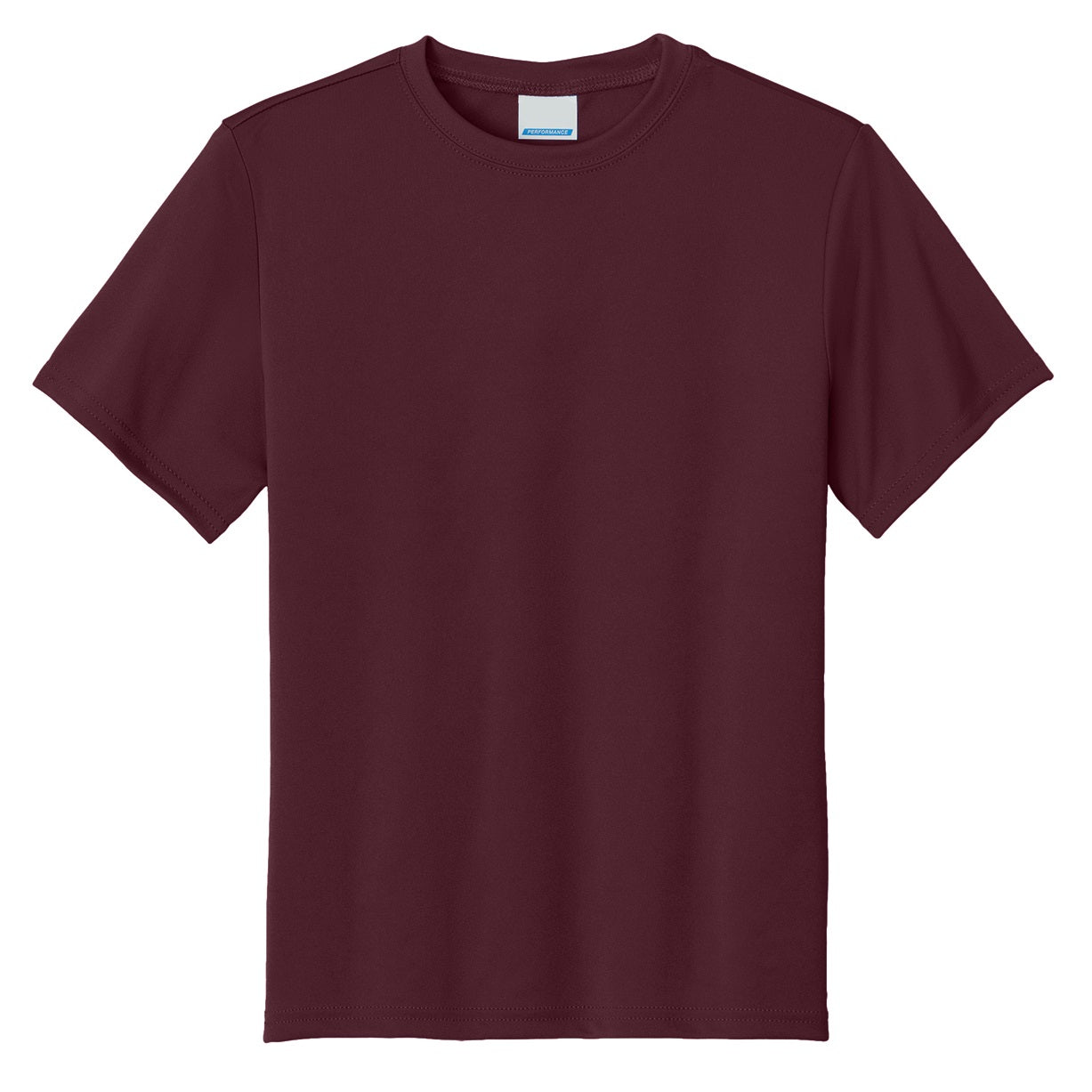 48 Pack Youth Short Sleeve Performance Tee - Maroon