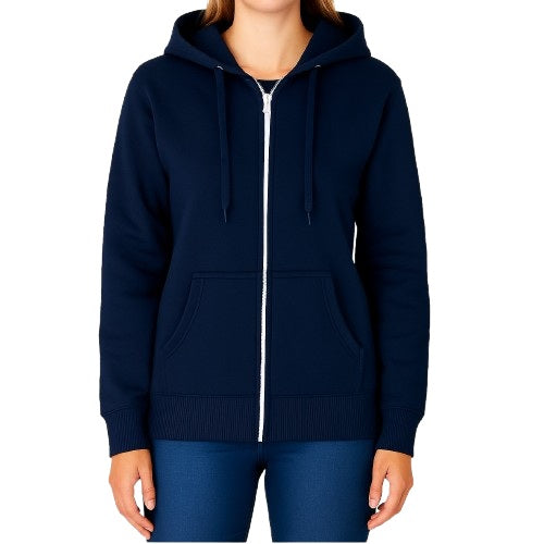 24 Pack Women's Full Zip Soft Hoodie Sweatshirt - Navy