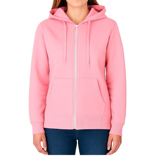 24 Pack Women's Full Zip Soft Hoodie Sweatshirt - Pink