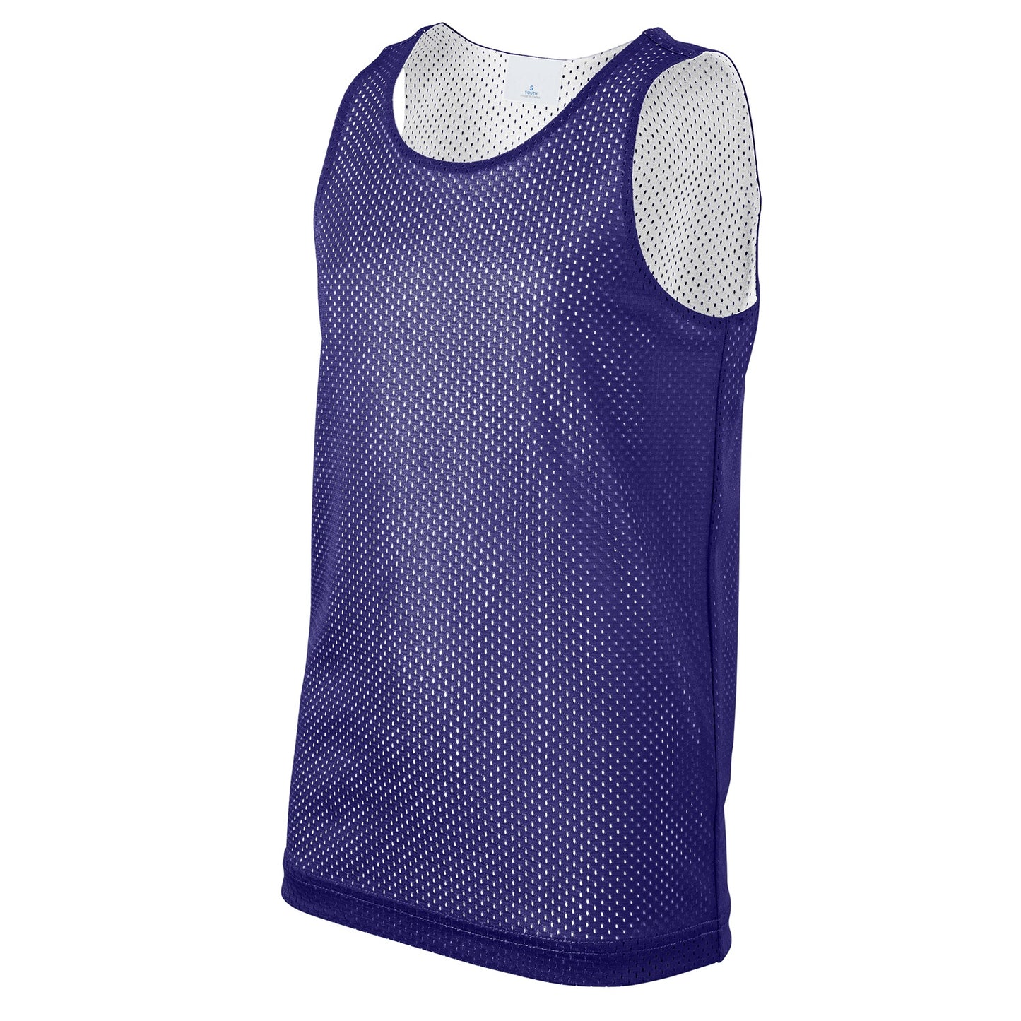 36 Pack Youth Reversible Mesh Jersey Tank - Maroon / White