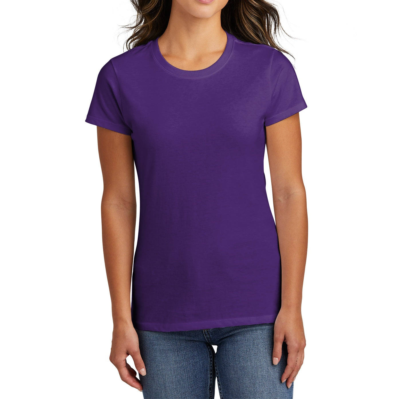 48 Pack Women's Cotton T-Shirt - Purple