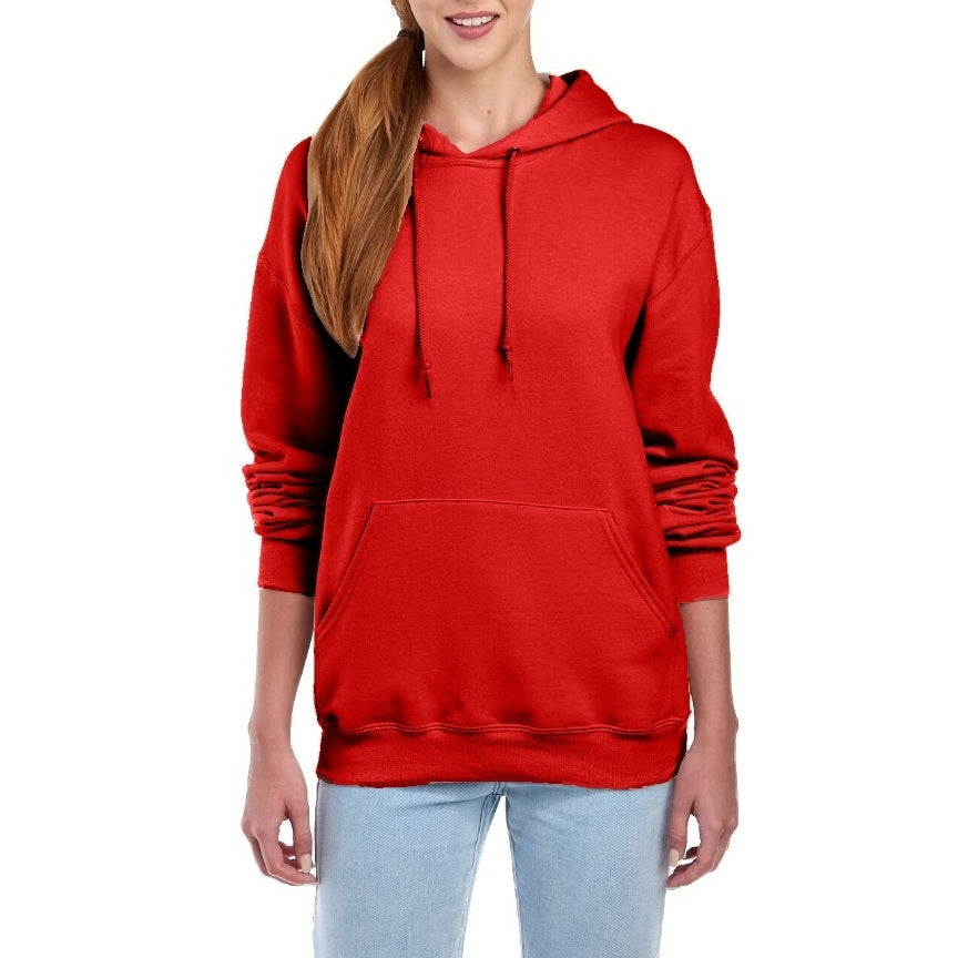 24 Pack Women's Pullover Hoodie - Red