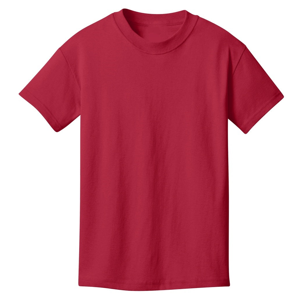 48 Pack Youth Cotton T-Shirt - Red
