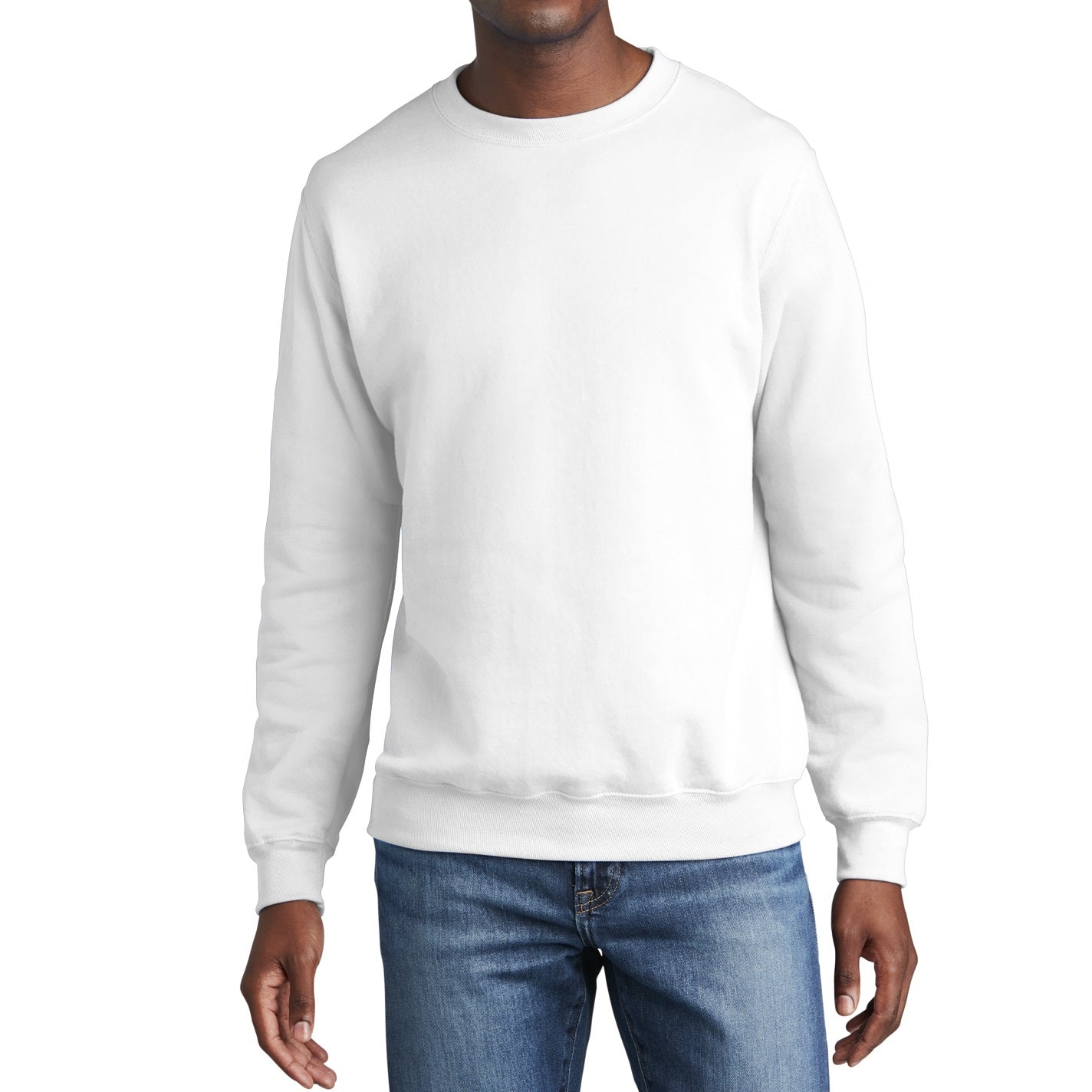 24 Pack Men's Crewneck Sweatshirt - Royal Blue