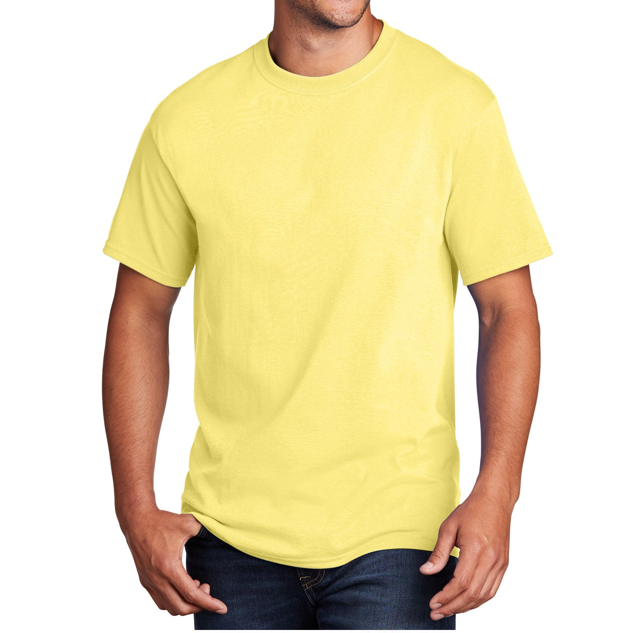 48 Pack Men's Cotton T-Shirt - Sand