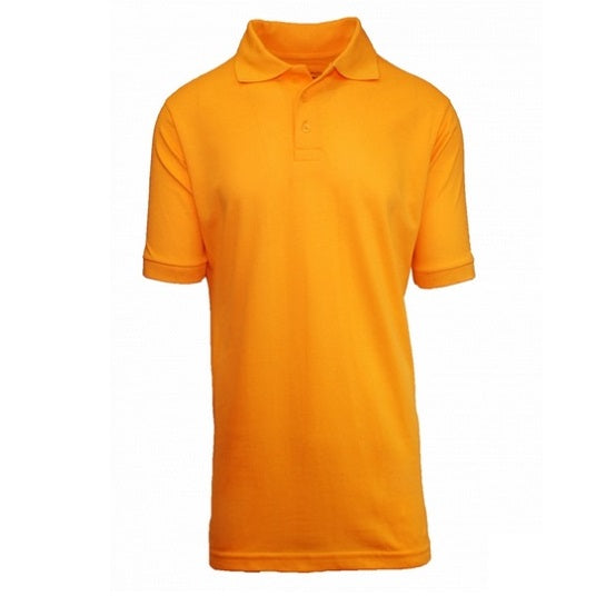 36 Pack Men's Short Sleeve Pique Polo Shirts - Gold