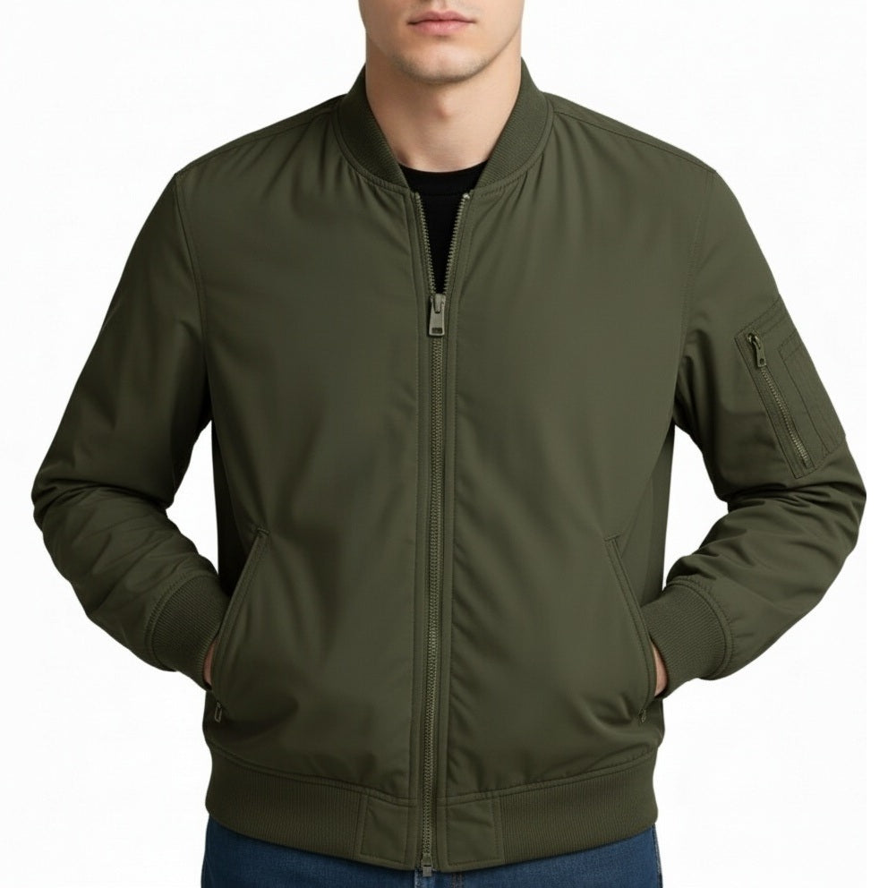 12 Pack Adult Spring Bomber Jacket in Olive