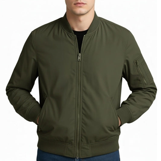 12 Pack Adult Spring Bomber Jacket in Olive
