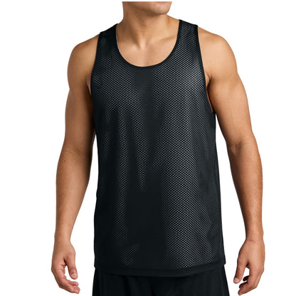 36 Pack Men's Reversible Mesh Jersey Tank - Black / White