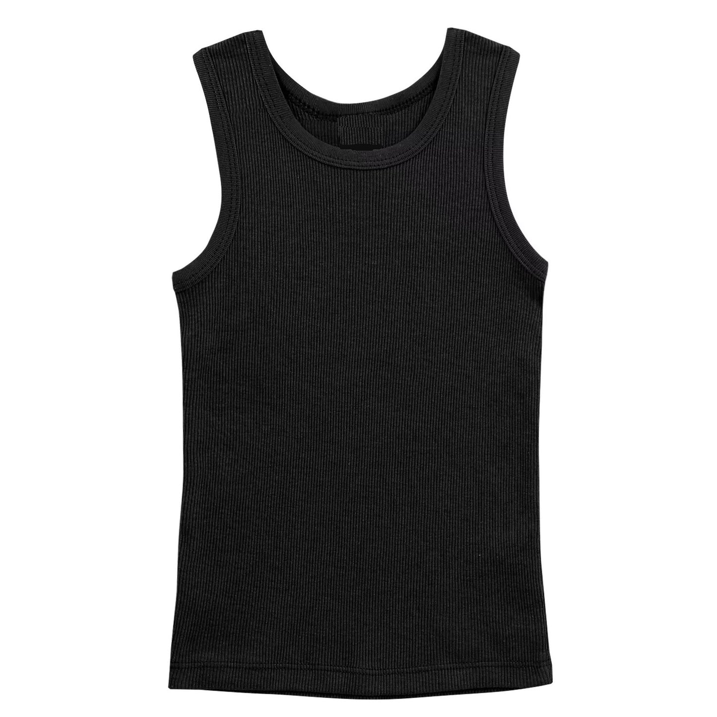48 Pack Youth Ribbed Tank Top Shirts - Royal Blue
