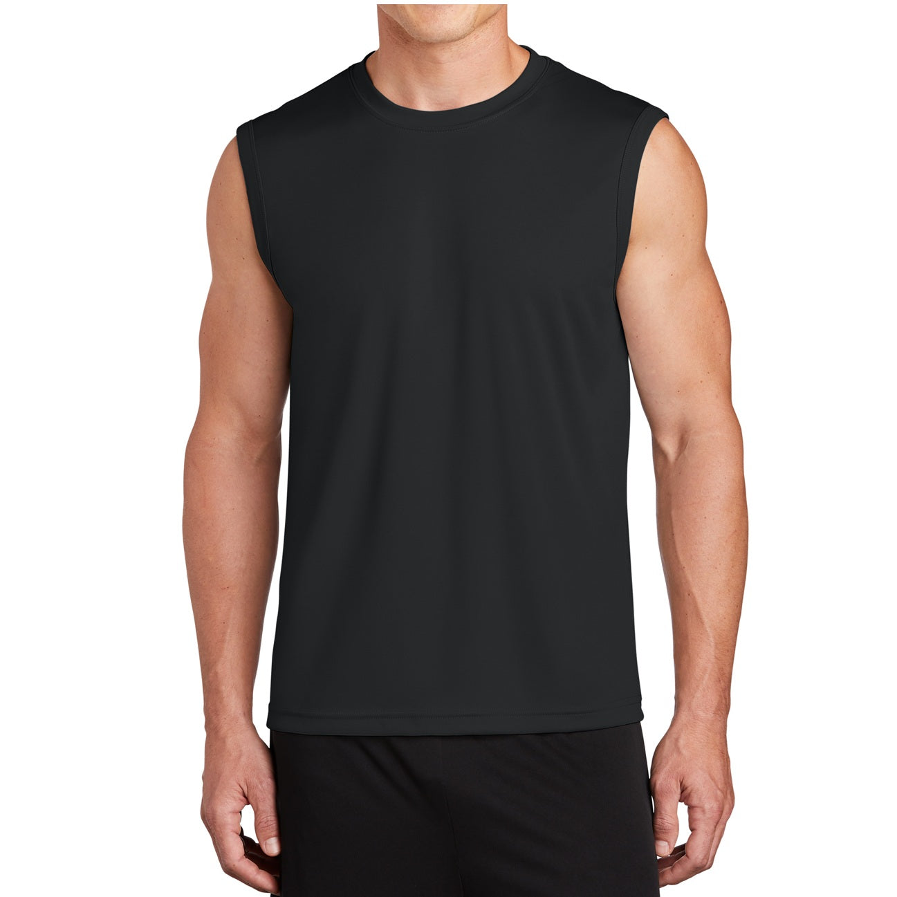 48 Pack Men's Performance Muscle Shirts - Black