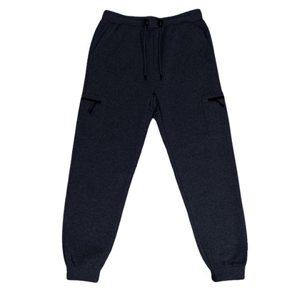 24 Pack Youth Fleece Cargo Sweatpants with Zipper Pockets - Charcoal