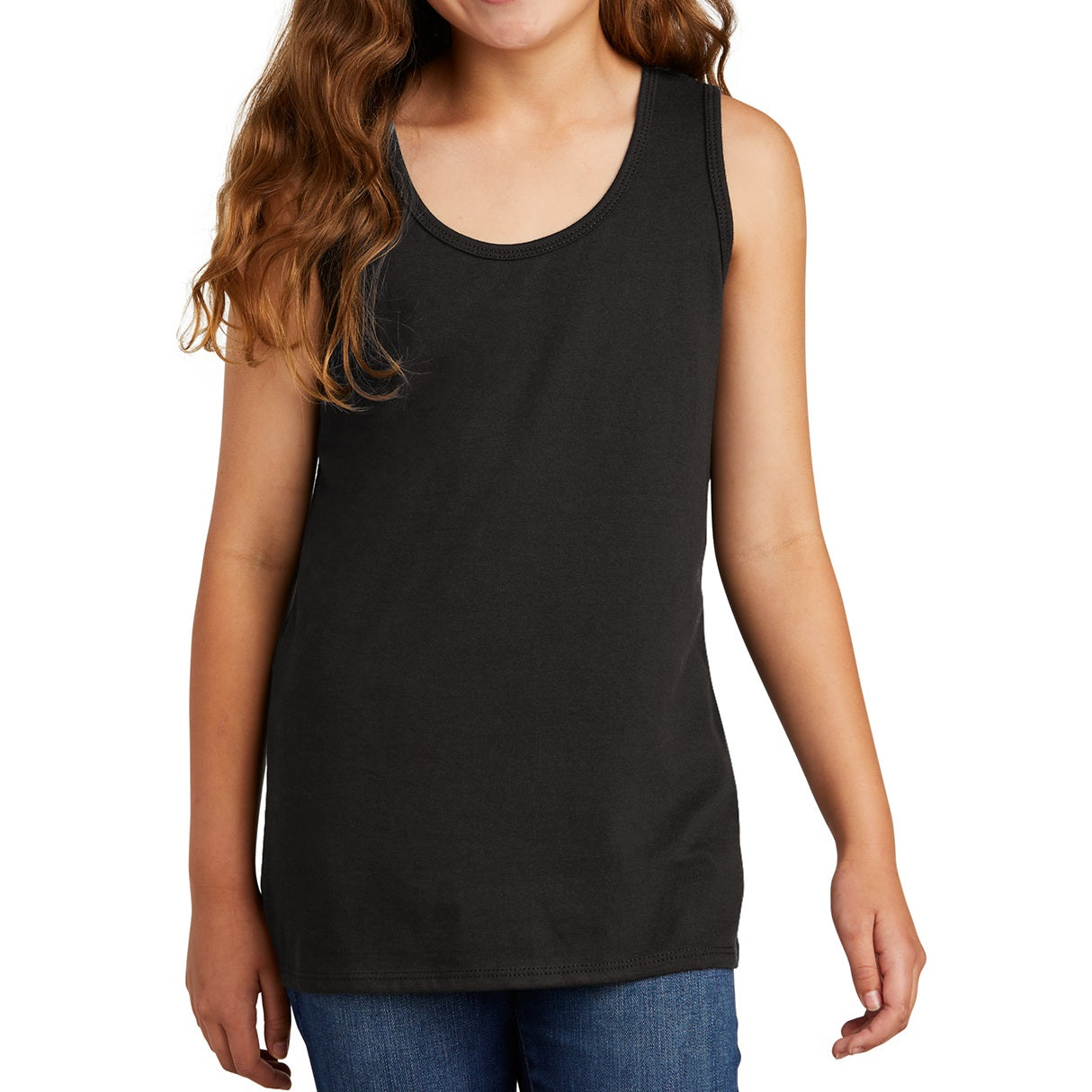 48 Pack Girl's Cotton Tank Top T-Shirt - Black