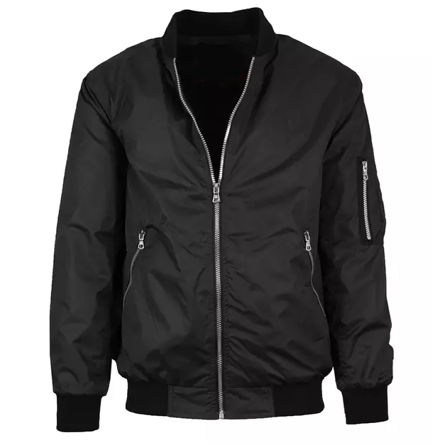 24 Pack Men's Lightweight Bomber Jacket - Black