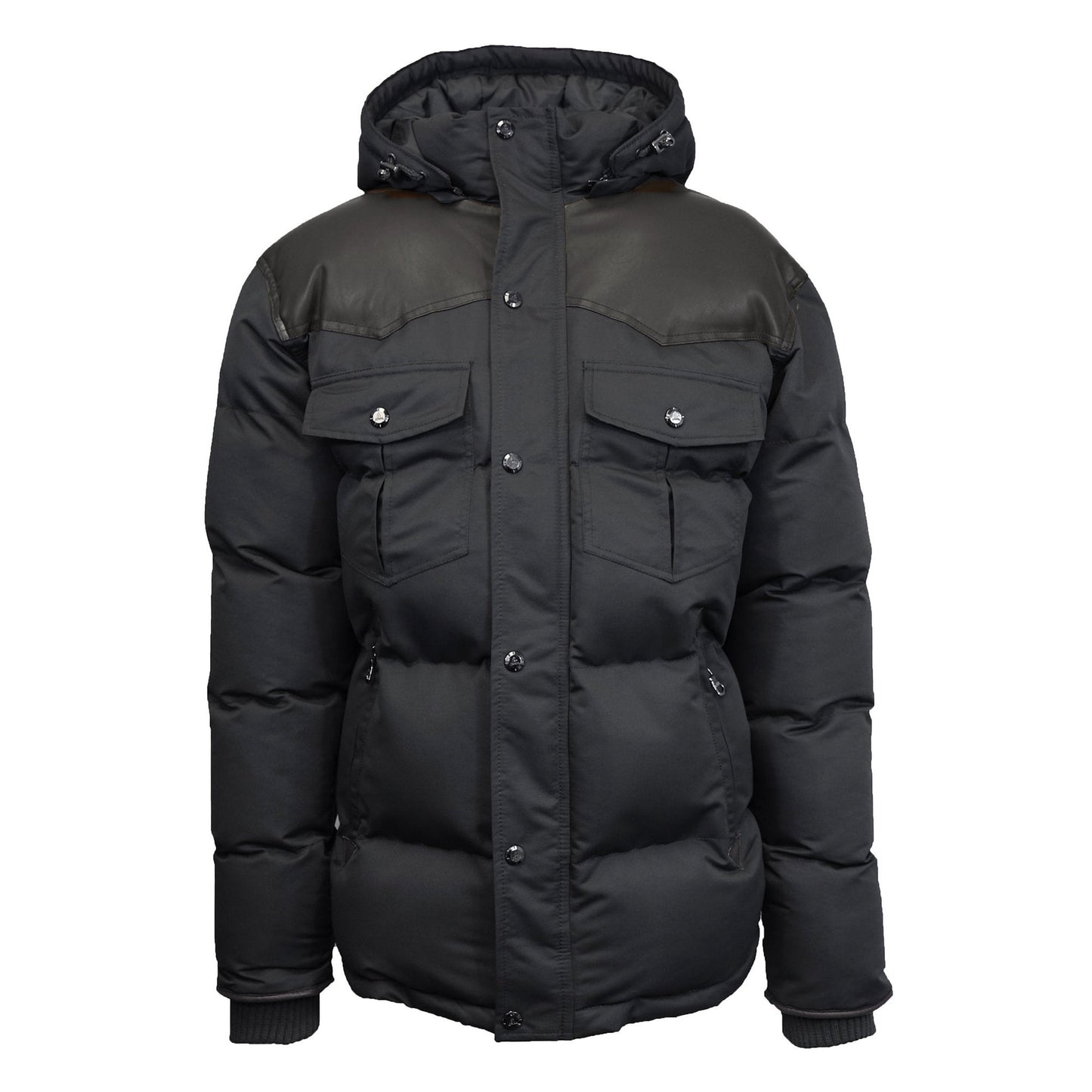 12 Pack Youth Ranger Bubble Jacket with Hood - Black