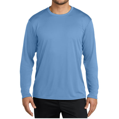 48 Pack Men's Performance Long Sleeve T-Shirt - Carolina Blue