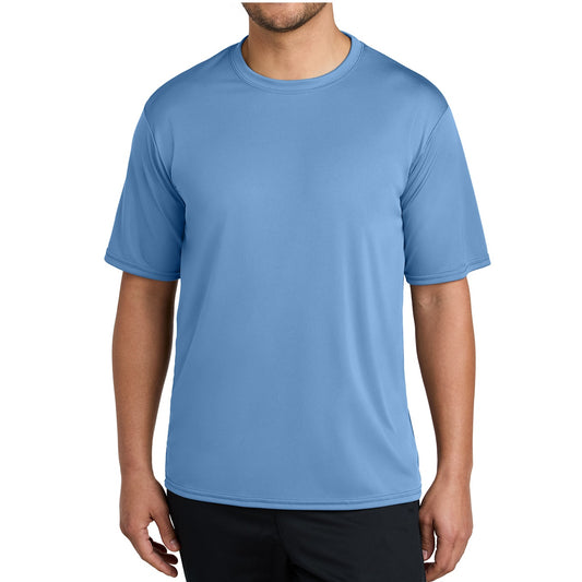 48 Pack Men's Performance Short Sleeve T-Shirts - Carolina Blue