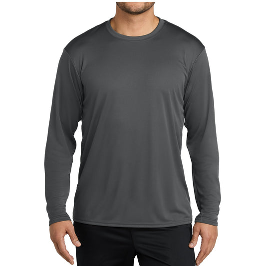 48 Pack Men's Performance Long Sleeve T-Shirt - Charcoal