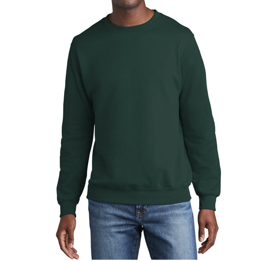 24 Pack Men's Crewneck Sweatshirt - Dark Green