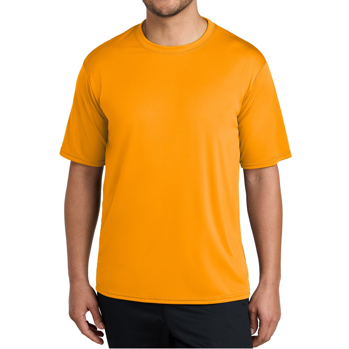 48 Pack Men's Performance Short Sleeve T-Shirts - Gold