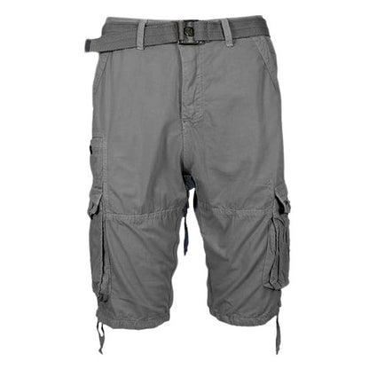 24 Pack Men's Vintage Belted Cargo Shorts - Navy