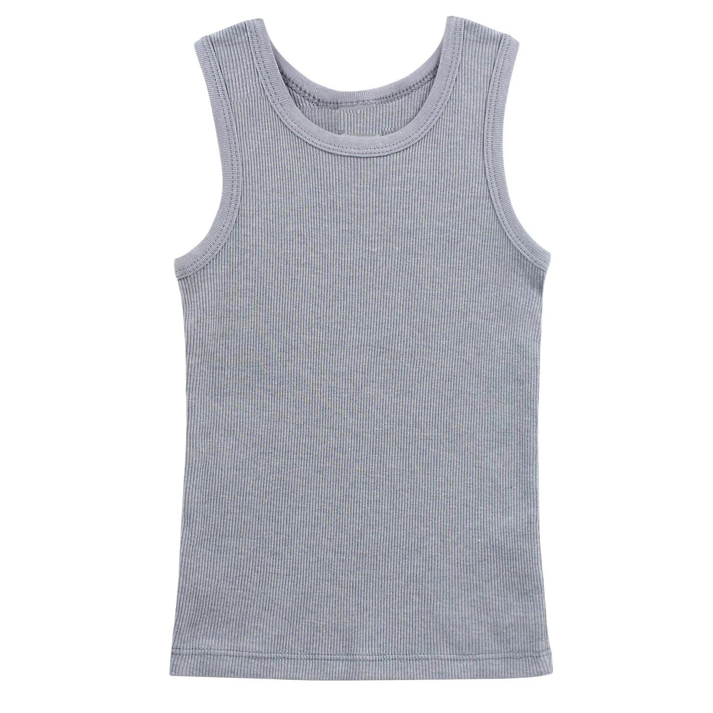 48 Pack Youth Ribbed Tank Top Shirts - Royal Blue