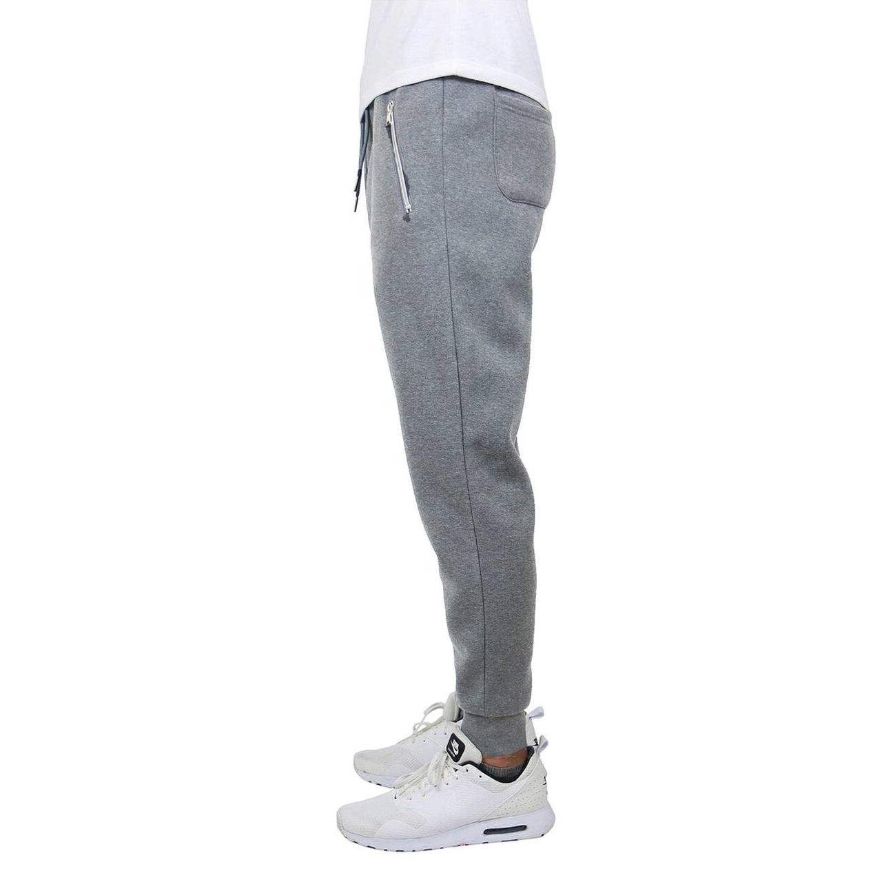 24 Pack Men's Fleece Jogger Sweatpants with Zipper Pockets - Navy