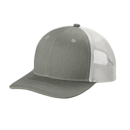 24 Pack Youth Youth Snapback Trucker Cap - Grey / White