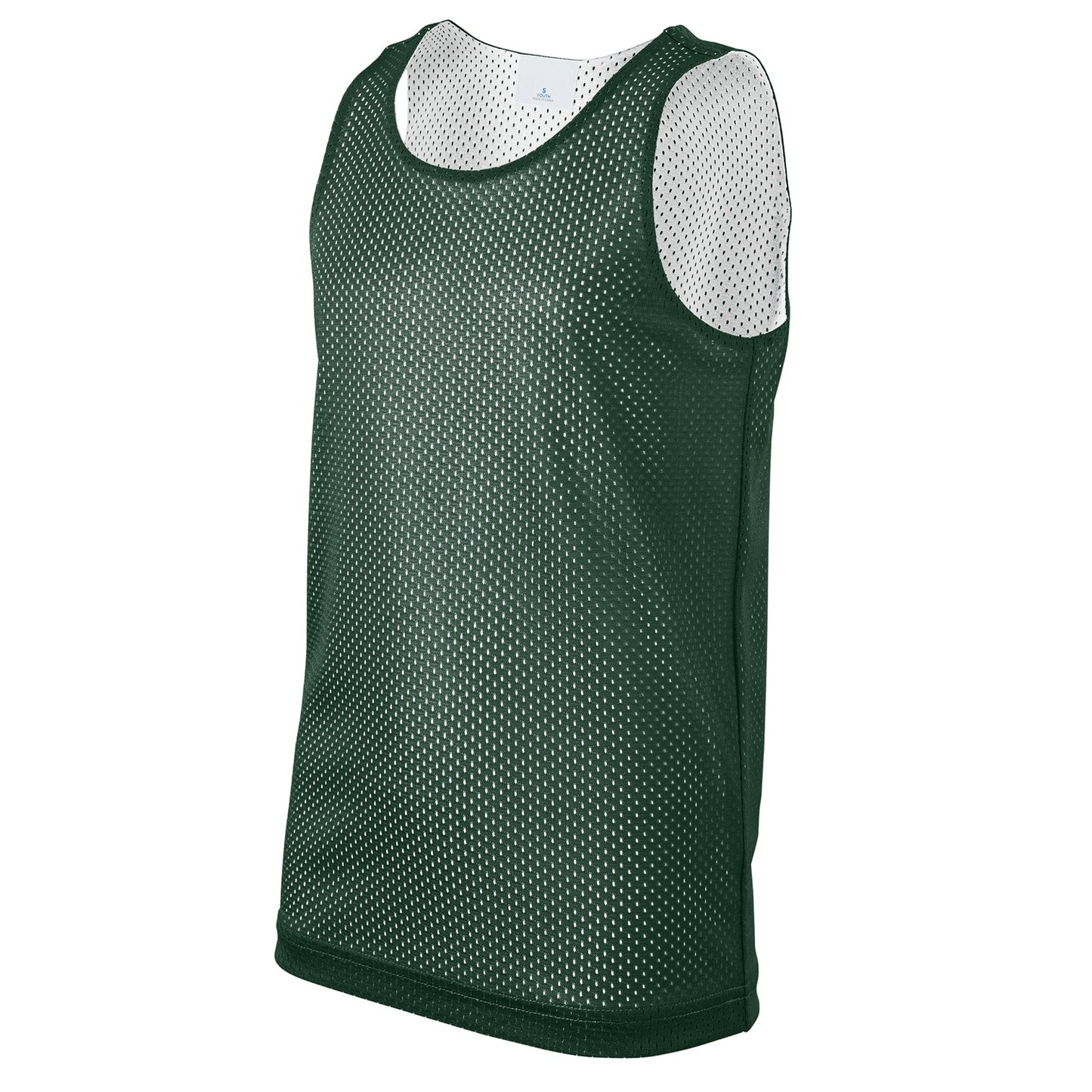36 Pack Youth Reversible Mesh Jersey Tank - Kelly Green / White