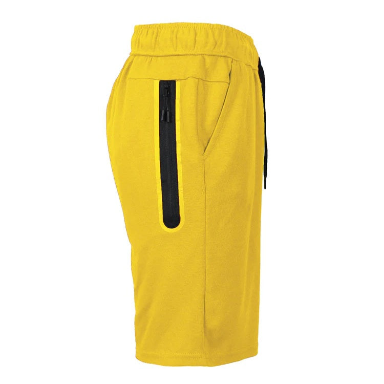 24 Pack Men's Tech Fleece Shorts with Long Zipper Side Pocket - Royal Blue
