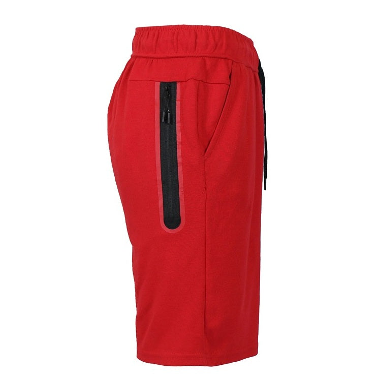 24 Pack Men's Tech Fleece Shorts with Long Zipper Side Pocket - Royal Blue