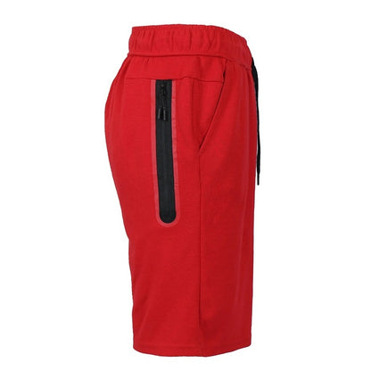 24 Pack Men's Tech Fleece Shorts with Long Zipper Side Pocket - Royal Blue