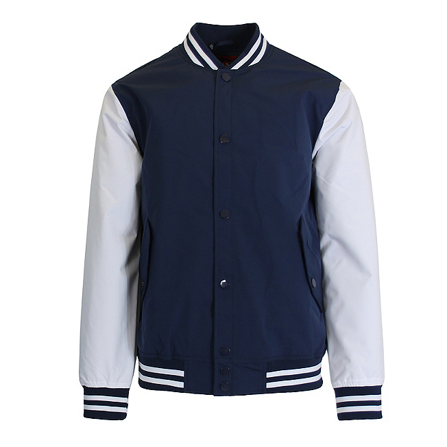 24 Pack Men's Heavyweight Varsity Jacket – Black / Gold Sleeves