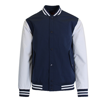 24 Pack Men's Heavyweight Varsity Jacket – Black / Gold Sleeves