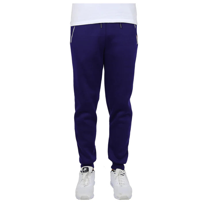 24 Pack Youth Fleece Jogger Sweatpants with Zipper Pockets - Olive