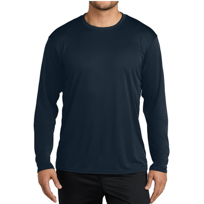48 Pack Men's Performance Long Sleeve T-Shirt - Navy