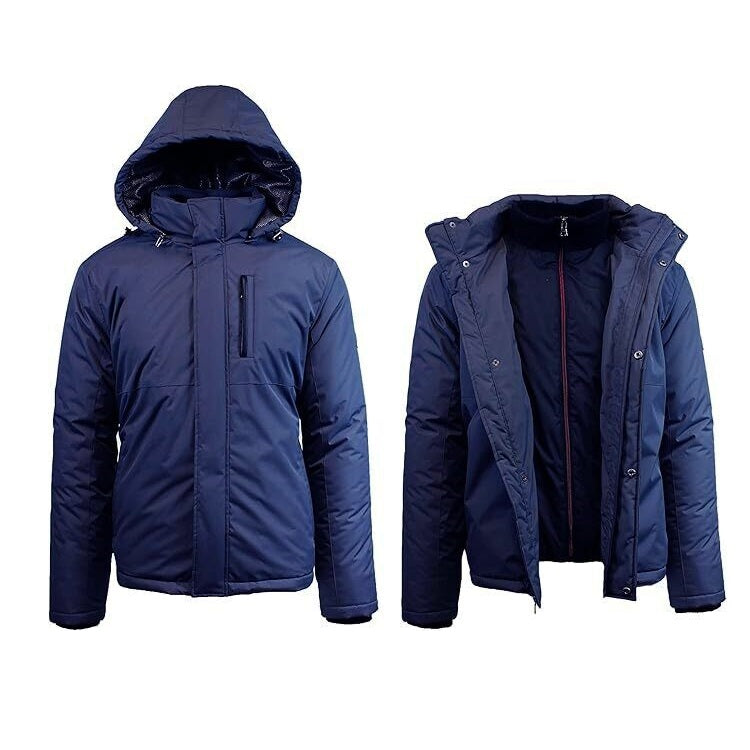 24 Pack Men's Heavyweight Windbreaker Jacket - Black