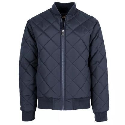 24 Pack Men's Padded Quilted Bomber Jacket – Navy