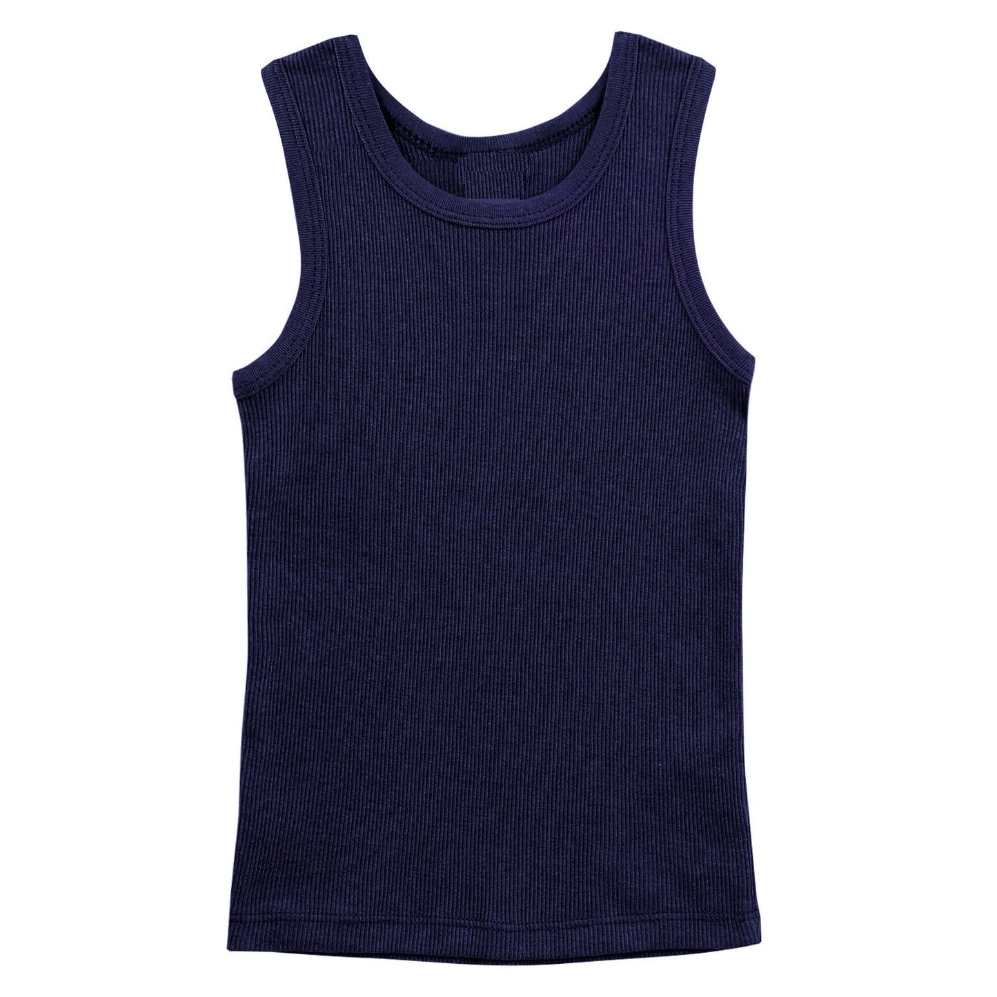 48 Pack Youth Ribbed Tank Top Shirts - Royal Blue