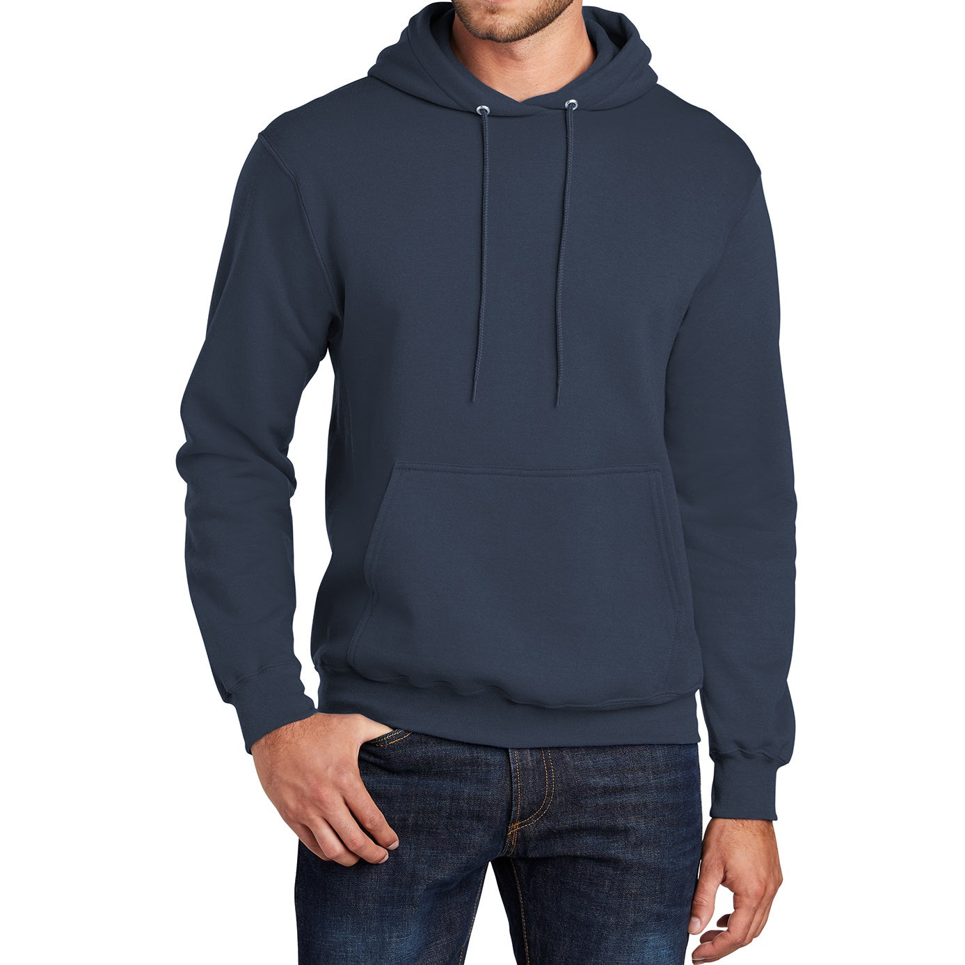 24 Pack Men's Pullover Hoodie - Heather Grey