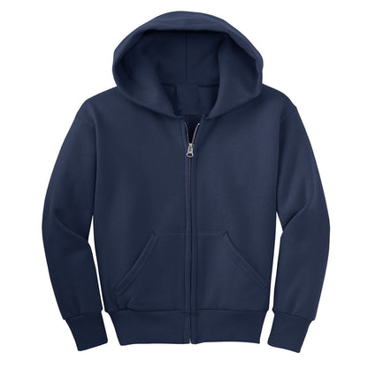 24 Pack Youth Zip Up Hoodie - Black